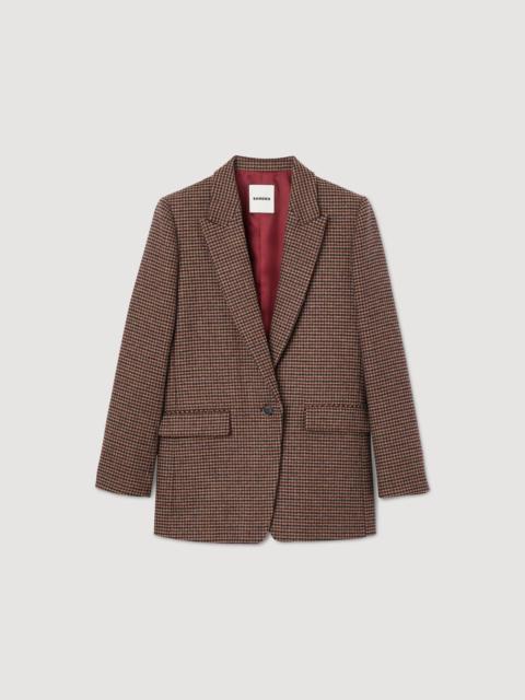 Sandro Houndstooth jacket