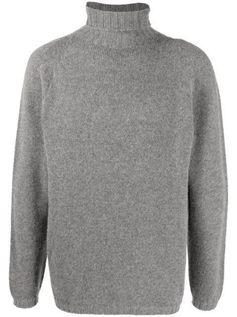 LARDINI roll-neck wool-blend jumper