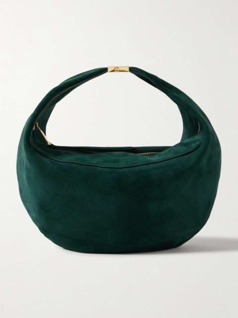 KHAITE Olivia small suede tote