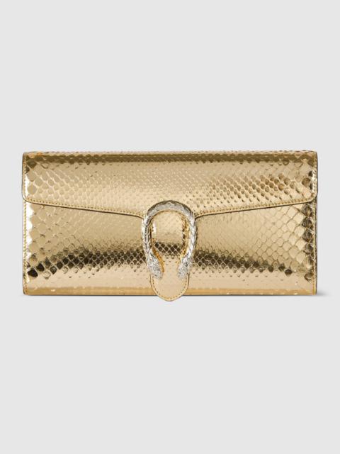 GUCCI Dionysus small python clutch
