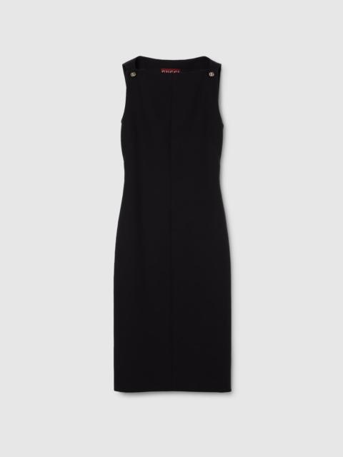 Cotton crêpe dress