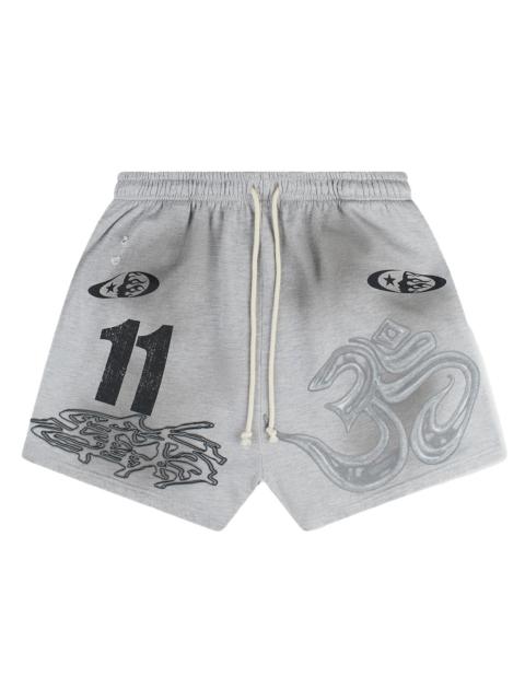 HELLSTAR YOGA SHORTS "Grey" HSR041