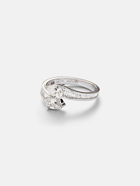 ANITA KO Saturn 18kt white gold ring with diamonds