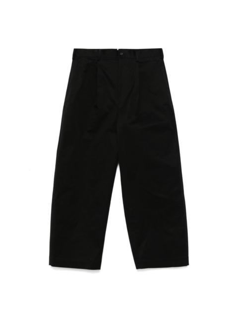 pleated chinos