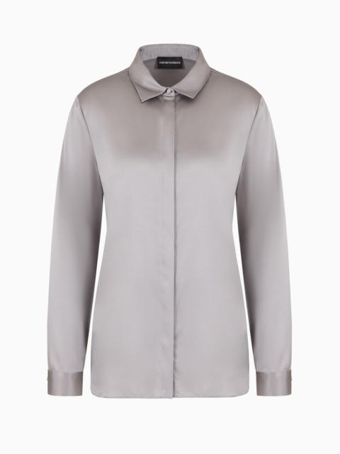 EMPORIO ARMANI Silk satin shirt