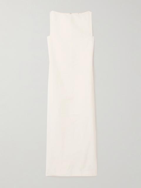 KHAITE Martay Cotton-poplin Midi Dress