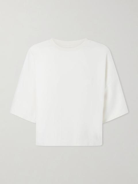 OSSOU Rift cotton-blend jersey T-shirt Off-white