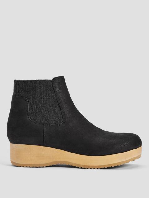 EILEEN FISHER Words Oiled Nubuck Clog Bootie