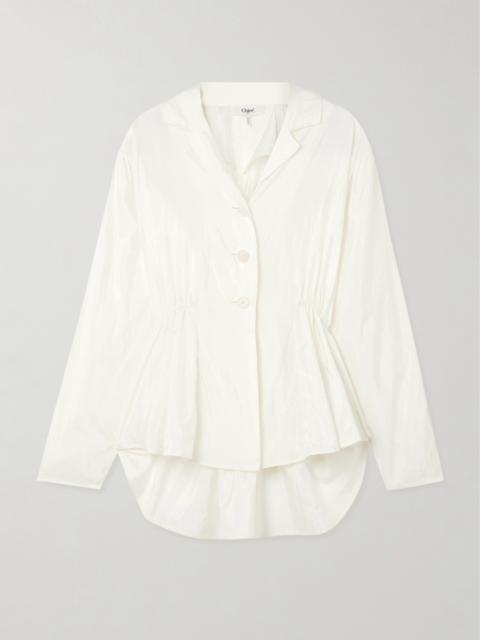 Chloé Gathered Taffeta Jacket