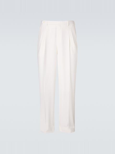 Brioni Elba wool straight pants