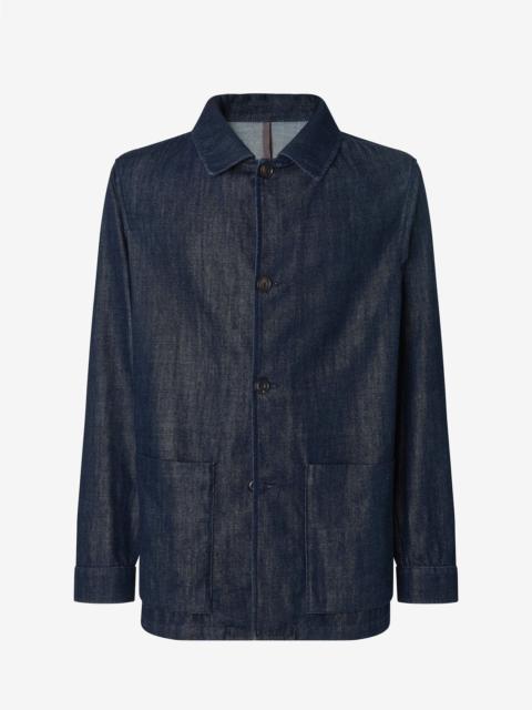 CORNELIANI Navy blue denim jacket