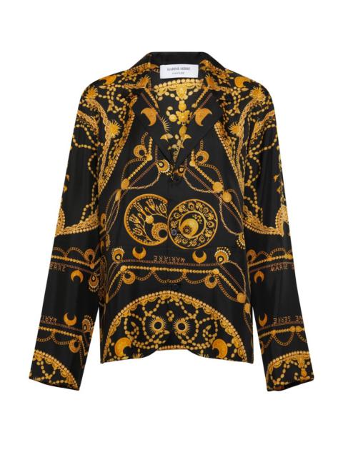 Marine Serre Ornament jewelry pyjama blouse