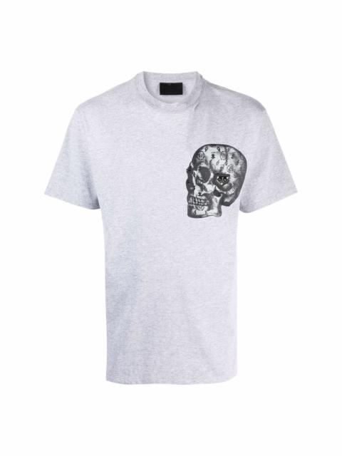 skull-print cotton-blend T-shirt