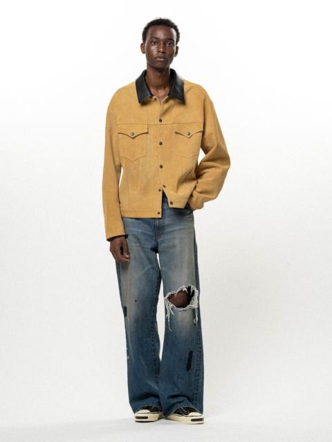 KAMIYA Suede Trucker Jacket
