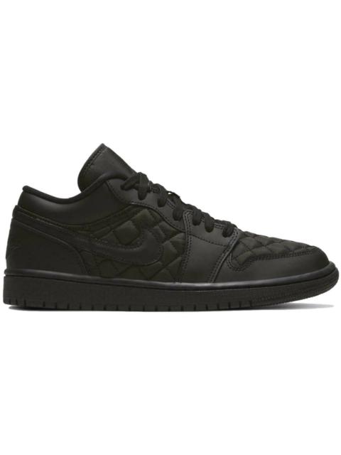 Jordan 1 Low Triple Black Quilted (Women's)