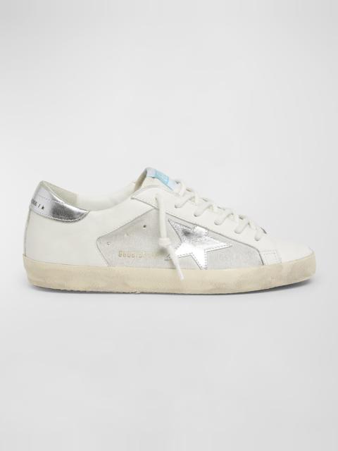 Super Star Mix Leather Low-Top Sneakers