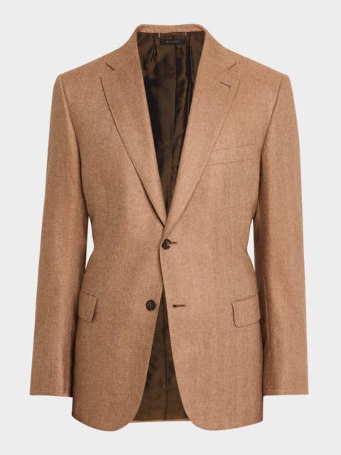 Brioni Men's Herringbone Blazer