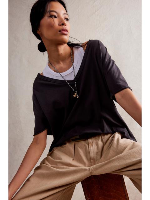 FREE PEOPLE We The Free Nina V-Neck Tee