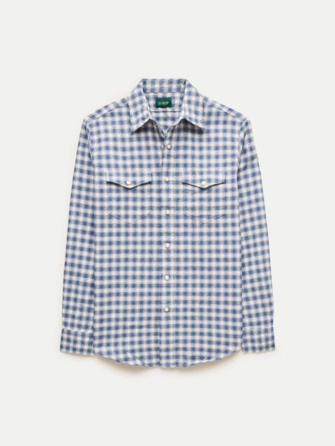 J.CREW Western chambray shirt in linen-cotton blend