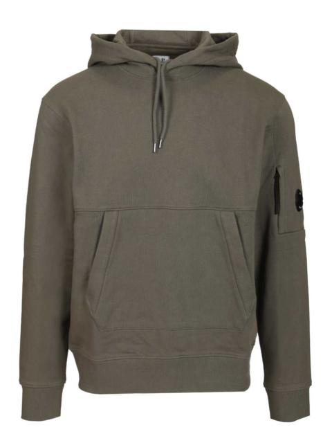 Diagonal Raised Fleece Hooded Lens Sweatshirt Sweatshirts Grey