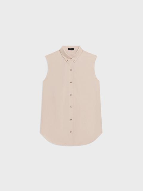 Theory Sleeveless Shirt in Cotton-Blend
