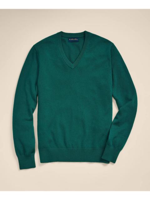 Brooks Brothers 3-Ply Cashmere V-Neck Sweater