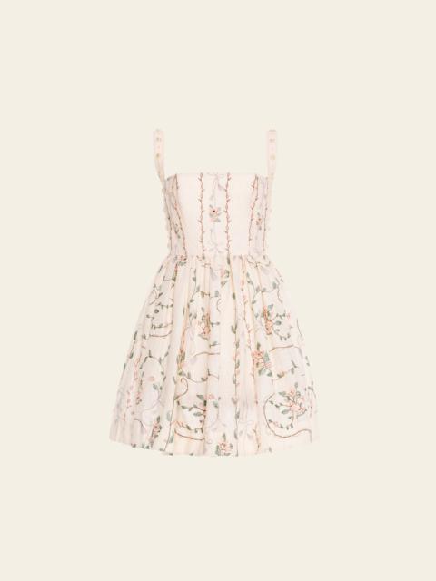 Agua by Agua Bendita Mielero Mini Navegante Mini Dress