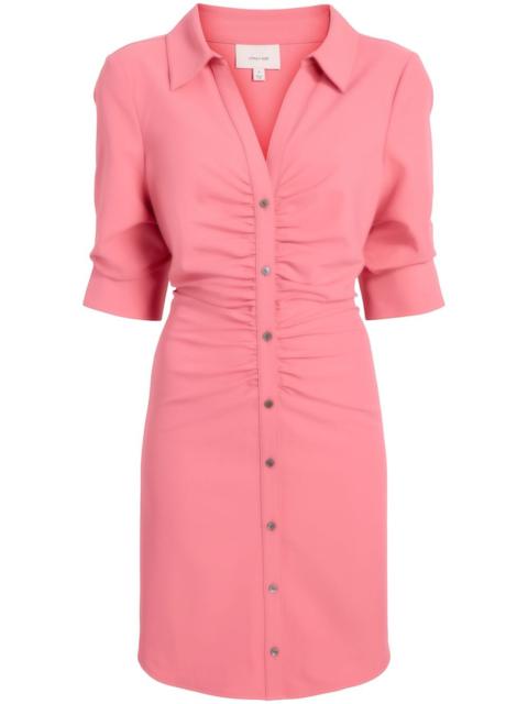 Cinq à Sept Elina ruched shirtdress