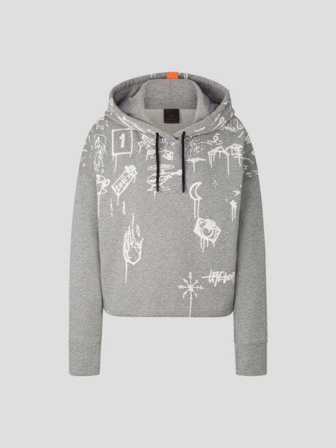 BOGNER Cosa Sweatshirt hoodie in Gray/White