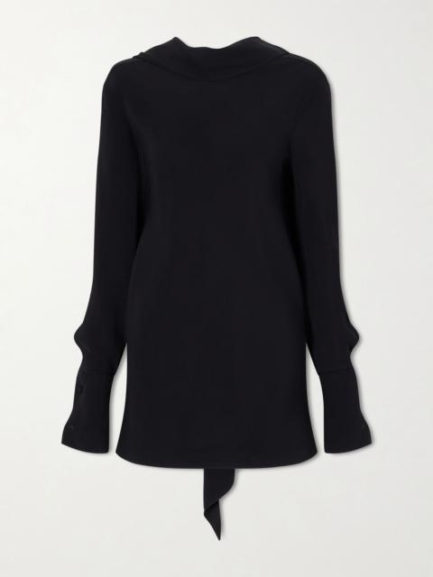 The Row Evo crepe blouse Black