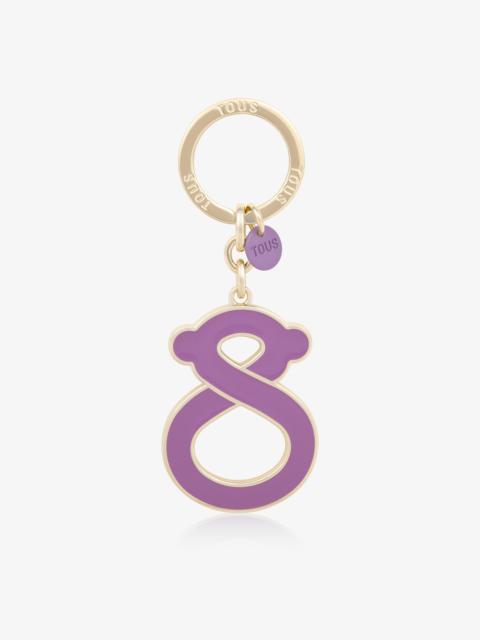 TOUS Gold-colored and lilac bear Key ring TOUS Infinity