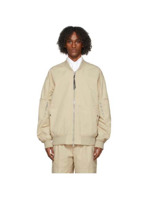 3.1 Phillip Lim Khaki Oversized Bomber Jacket