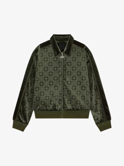 Givenchy TRACKSUIT JACKET IN MONOGRAM 72 VELVET