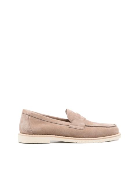 Brunello Cucinelli flat leather loafers