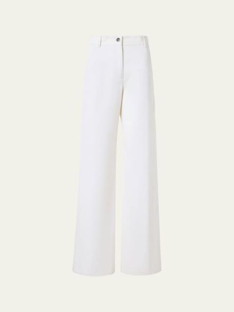 AKRIS Finnian Wide-Leg Denim Pants