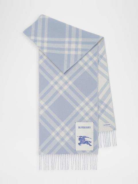 Burberry Double-Faced Cashmere Check Scarf