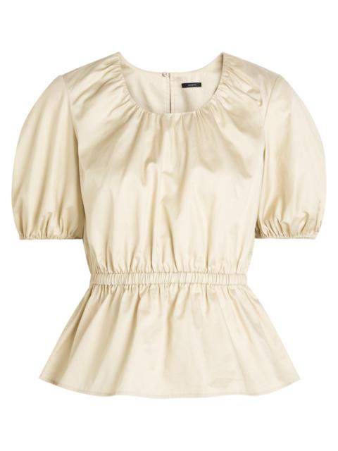 JOSEPH Joseph Merlin Pleated Cotton-sateen Blouse