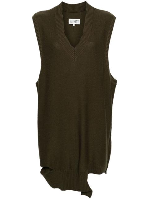 MM6 Maison Margiela sleeveless knitted minidress