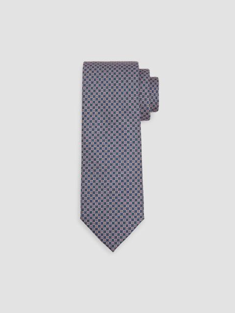 Brioni Men's Micro Motif Silk Tie - Navy