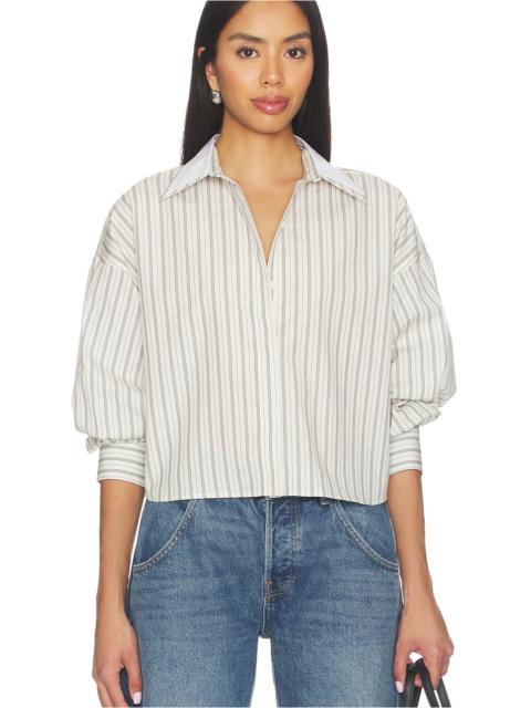 rag & bone Marin Stripe Layered Shirt