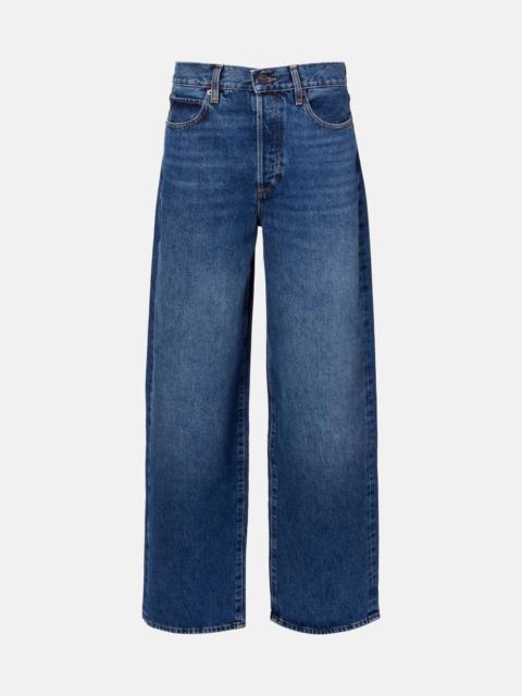 FRAME Detour high-rise wide-leg jeans