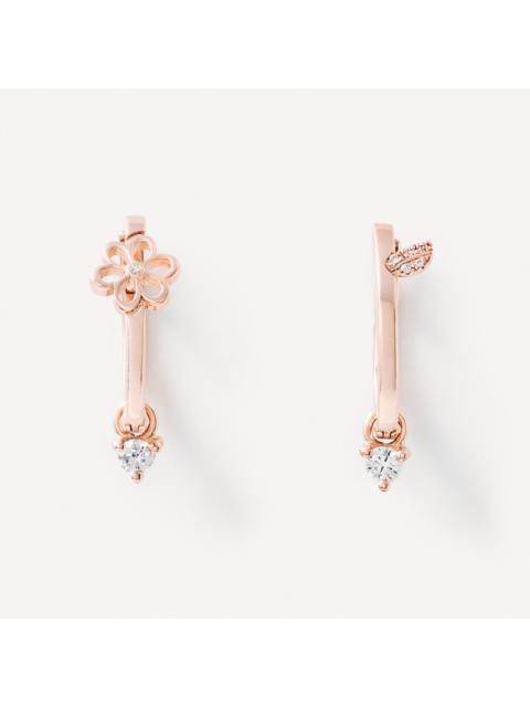 TOUS Hoop earrings in rose gold with diamonds TOUS ATELIER