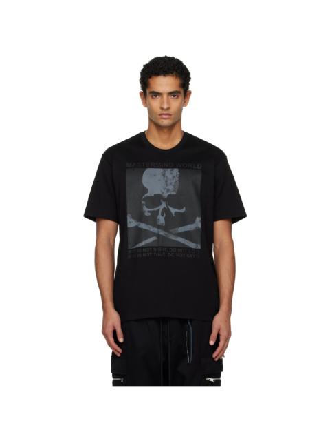 MASTERMIND WORLD Black Poster SS T-shirt