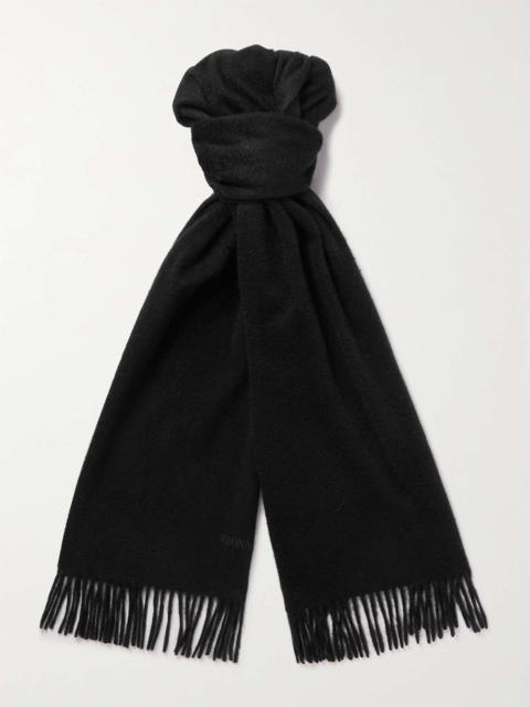 ZEGNA Fringed cashmere scarf