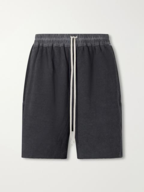 Rick Owens DRKSHDW Straight-Leg Cotton-Jersey Drawstring Shorts Black