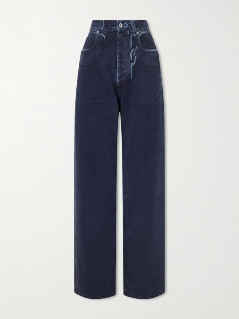 Bottega Veneta Overdyed straight-leg jeans Blue