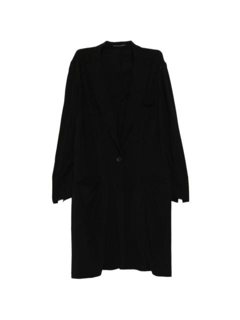 Yohji Yamamoto single-breasted notched-lapel jacket