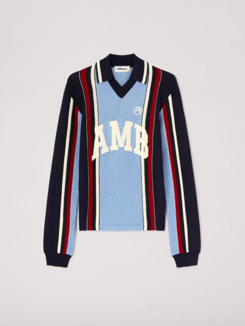 Ambush LONG SLEEVE EMBROIDERED POLO