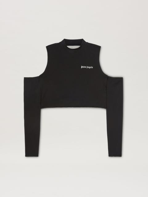 Palm Angels Logo Cutout Mockneck Top L/S