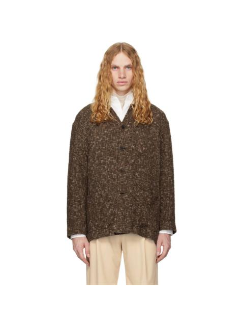 Brown Homespun Tweed Blazer
